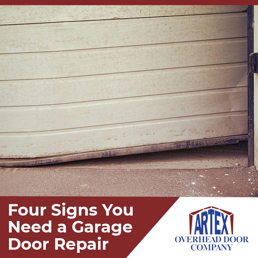 Four Signs You Need a Garage Door Repair