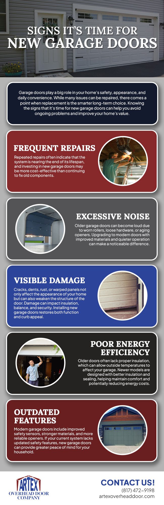 Signs It’s Time for New Garage Doors [infographic]
